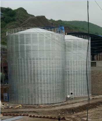 新疆粮食钢板仓的安装全过程不用热焊接